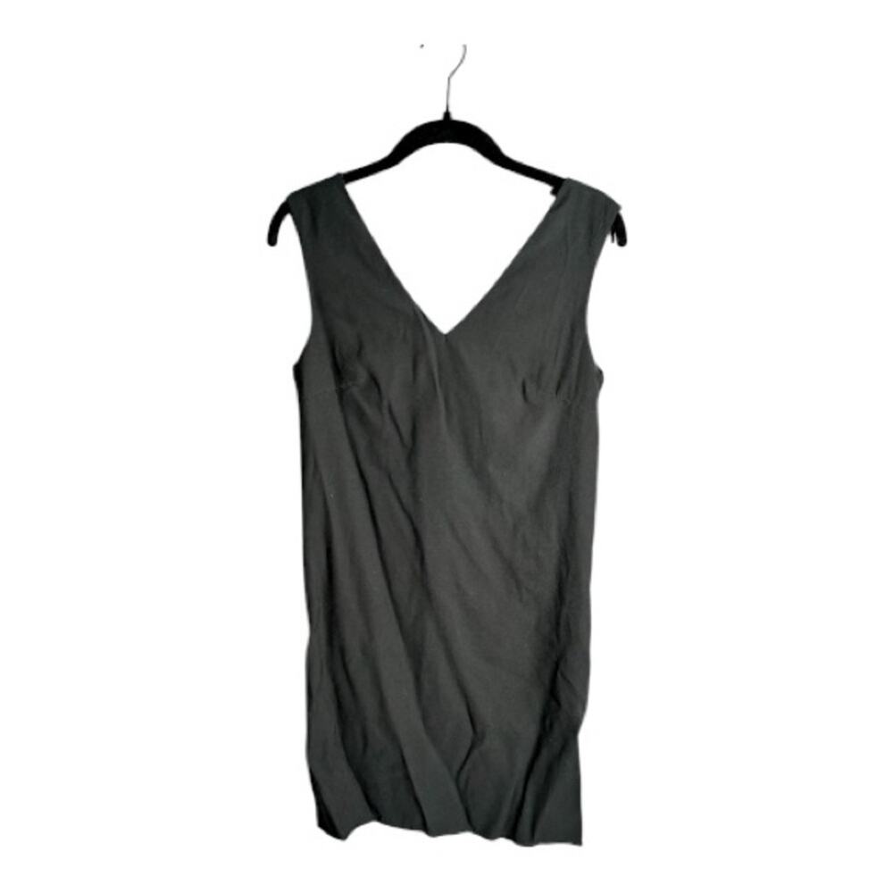 MNG Black Sleeveless V Neck Mini Dress 2
